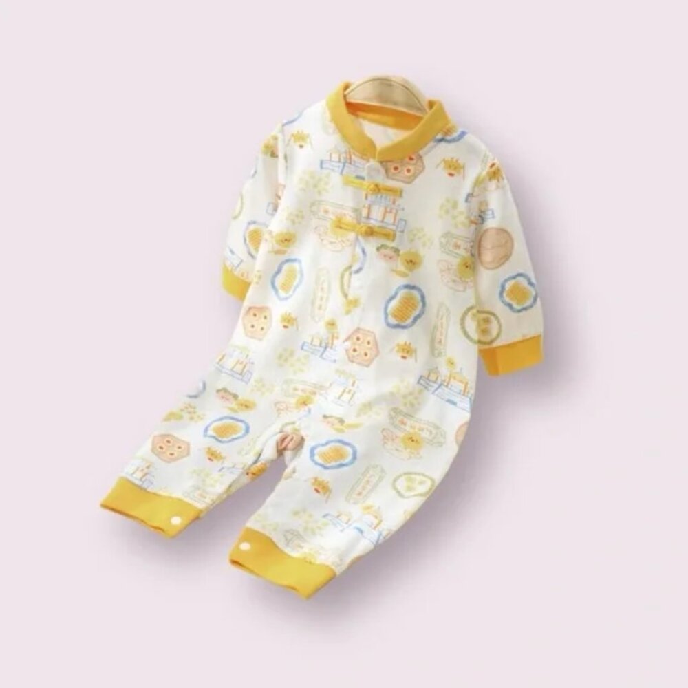 Baby Yellow Graphic One-Piece
